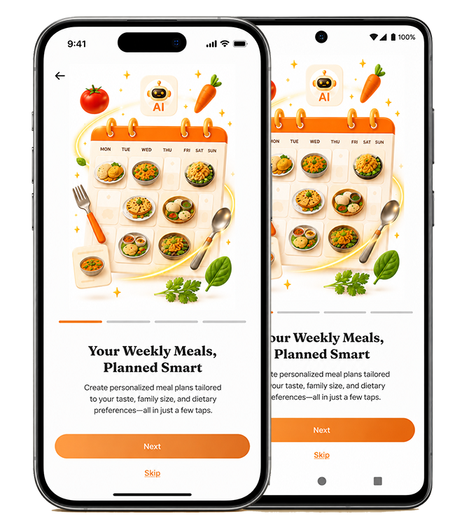 Rasoi Plan weekly meal plan screen